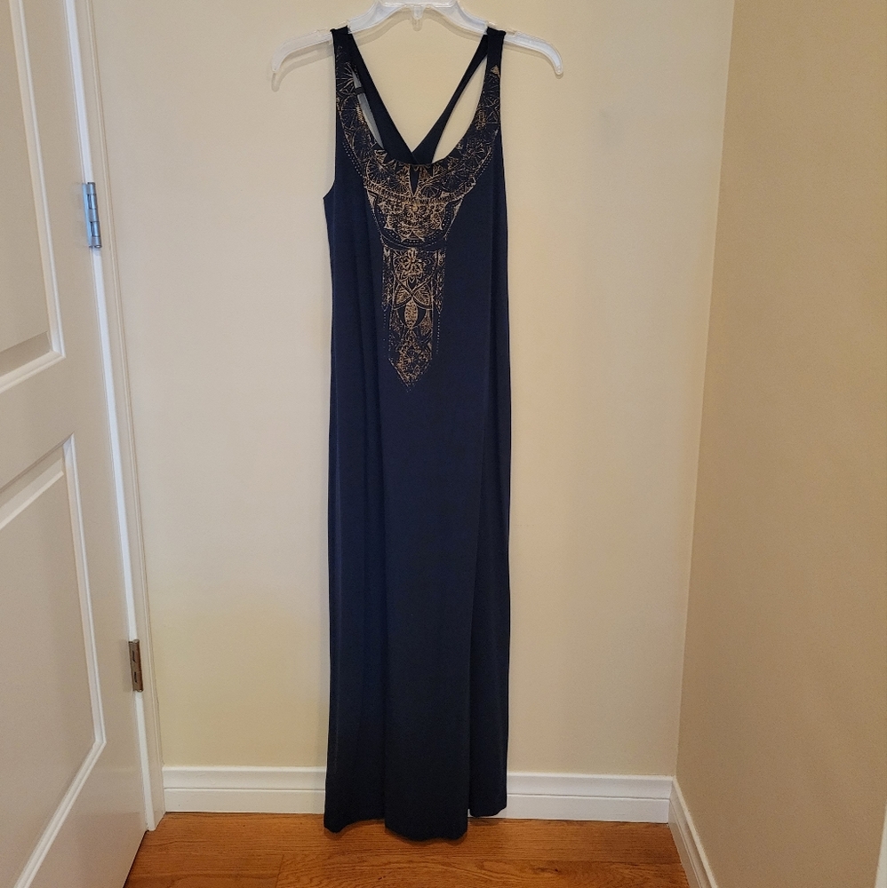 Navy maxi dress